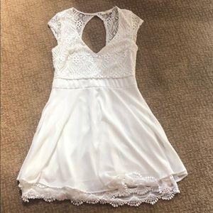 White lace dress